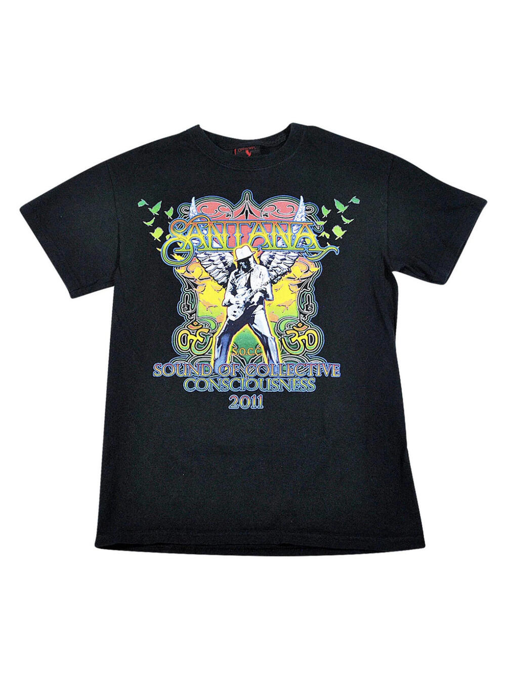 Santana 2011 Tour Band Album Black Music Shirt Size Small